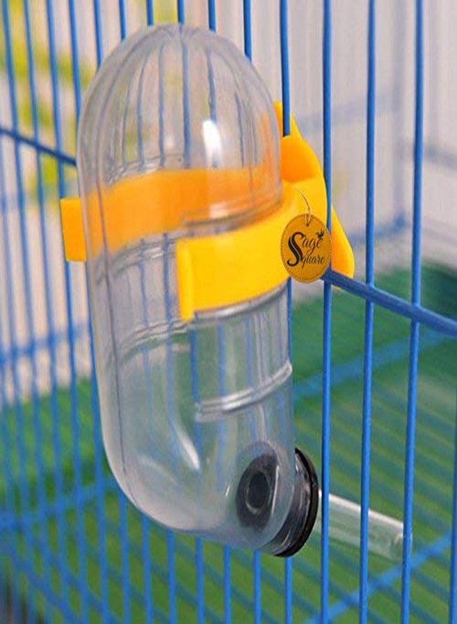 سايج سكوير زجاجة ماء محكمة الإغلاق بتفريغ الهواء سعة 60 مل مناسبة للهامستر/الجرذ القزم/الجرذان/الفئران/خنزير غينيا/النمس/الأرنب (أصفر) - Image 4